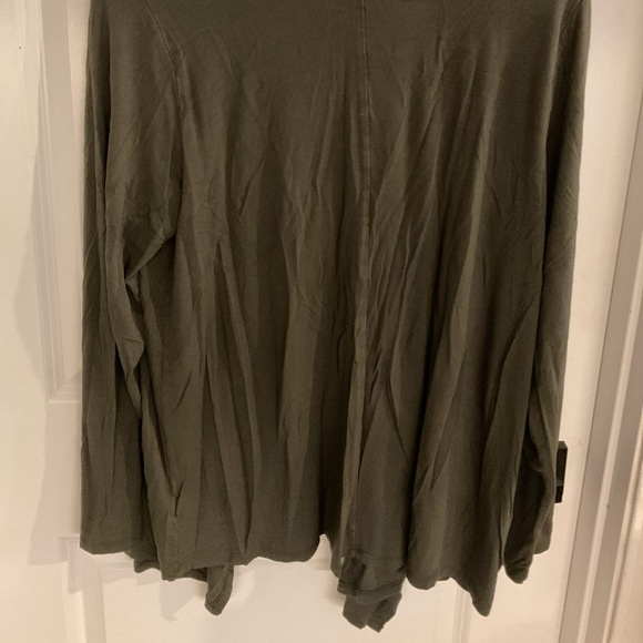 Torrid - Super Soft Open Front Knit Cardigan Sweater - Green - Ladies Size 1 - Picture 5 of 13